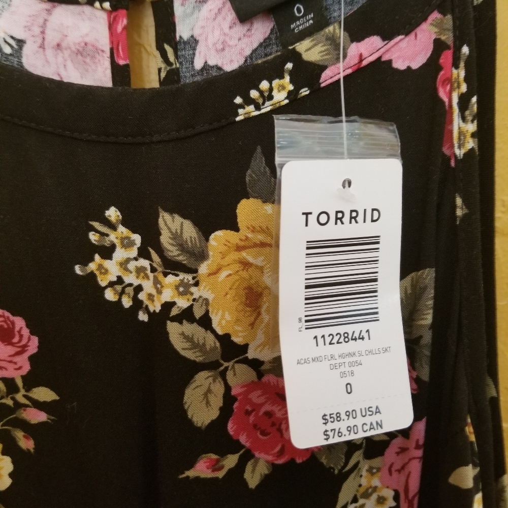 Torrid dress NWT size 0